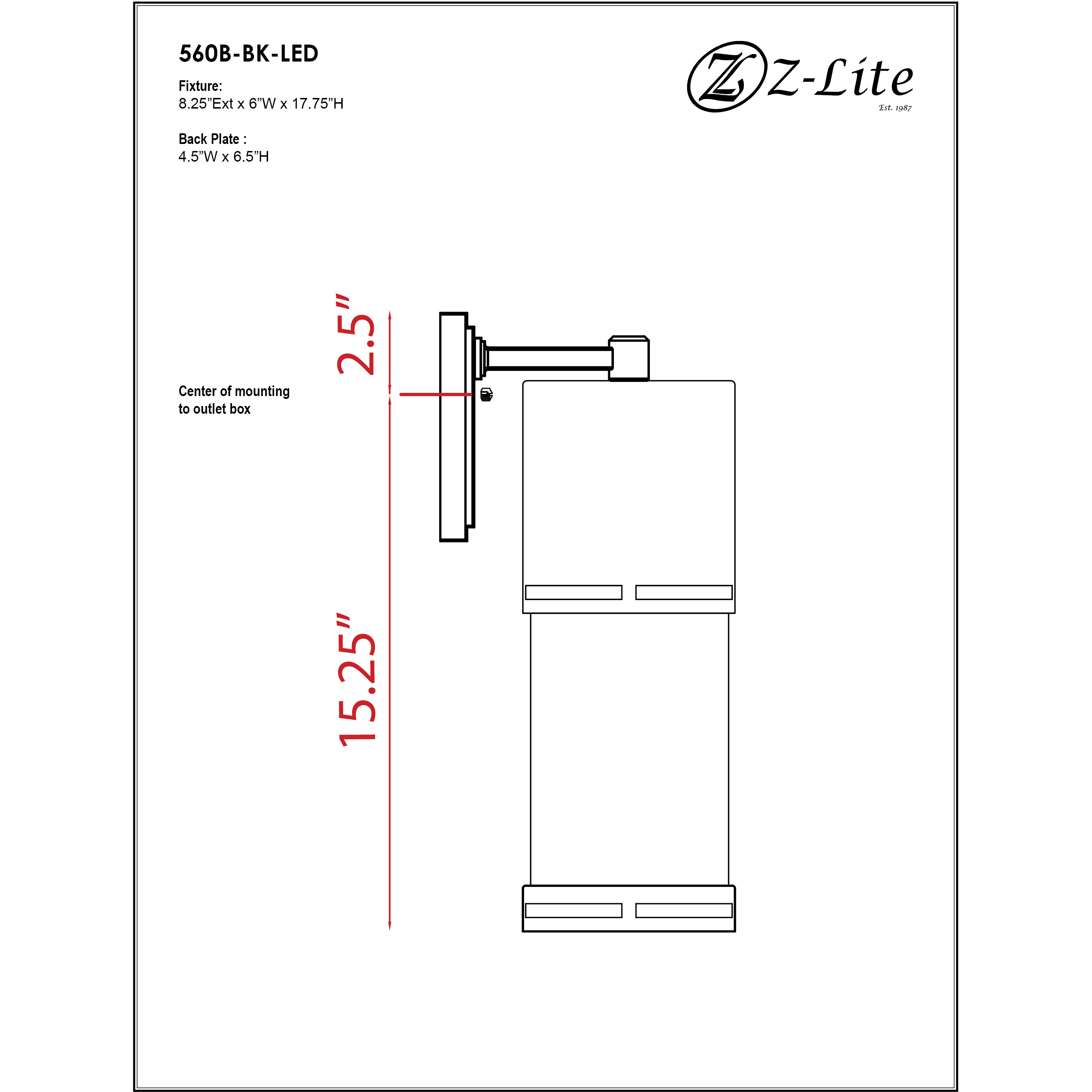 Luminata Outdoor Wall Light in Black