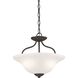 Conway 2 Light 15 inch Oil Rubbed Bronze Semi Flush Mount Ceiling Light
