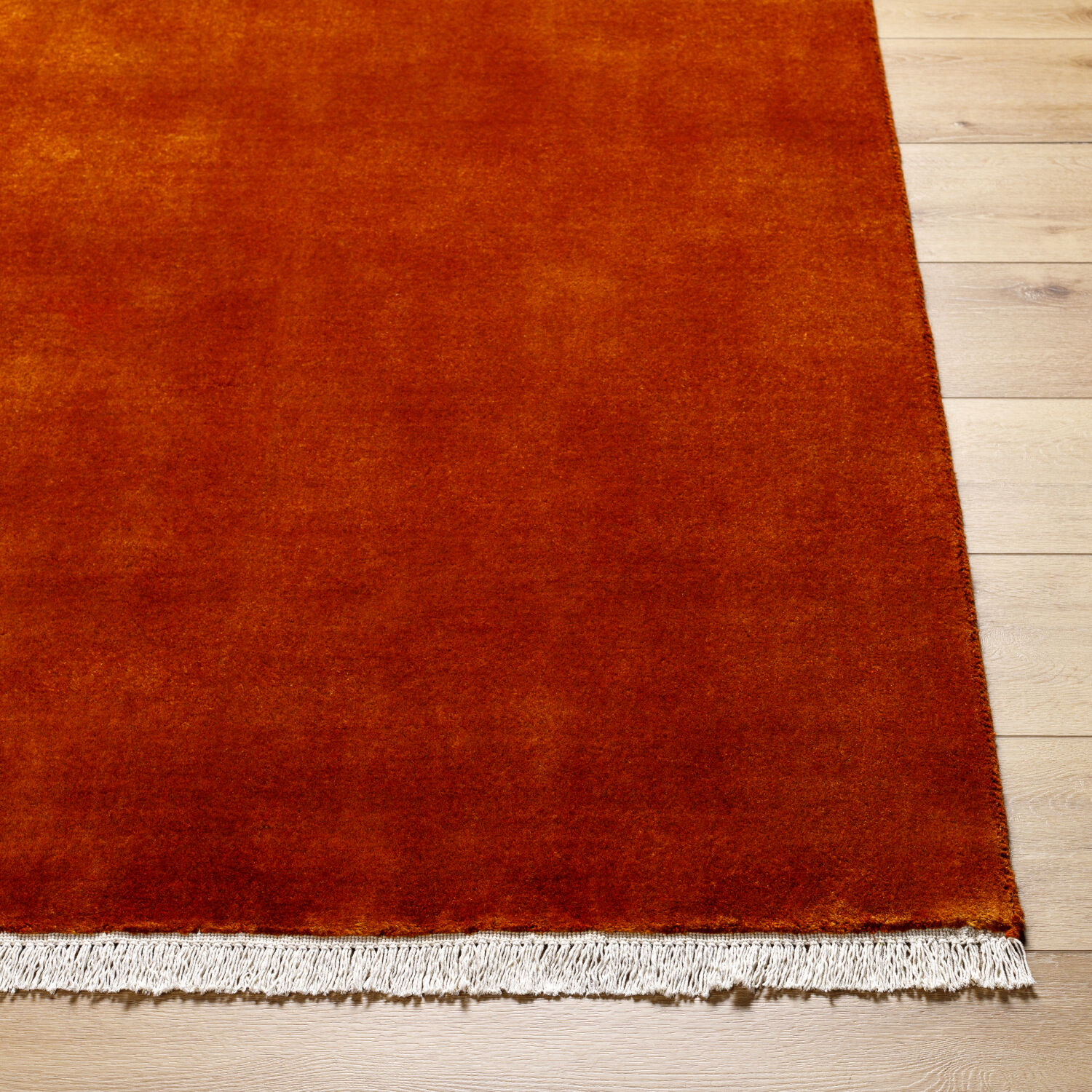 Evergreen 108 X 72 inch Mocha/Brown/Rust Handmade Rug in 6 x 9