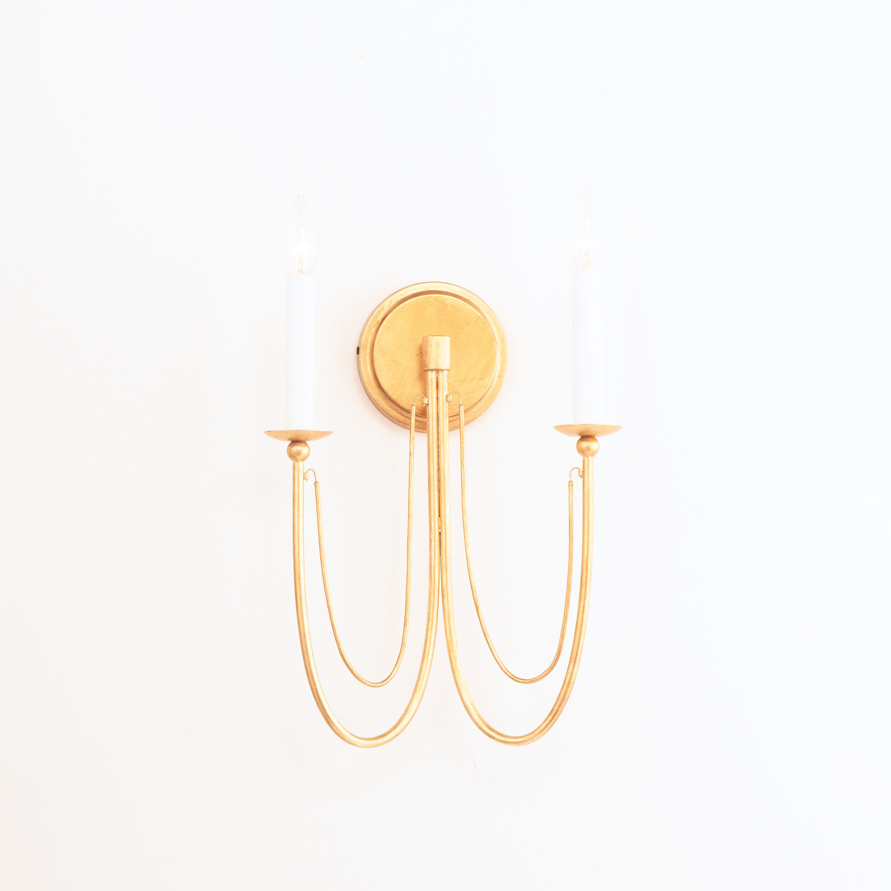 Plumette 2 Light 12 inch Gold Leaf Wall Sconce Wall Light