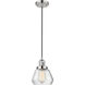 Franklin Restoration Fulton LED 7 inch Polished Nickel Mini Pendant Ceiling Light in Clear, Franklin Restoration