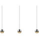 Grapes LED 37 inch Polished Chrome Cluster Pendant Ceiling Light in Clear Glass Lens