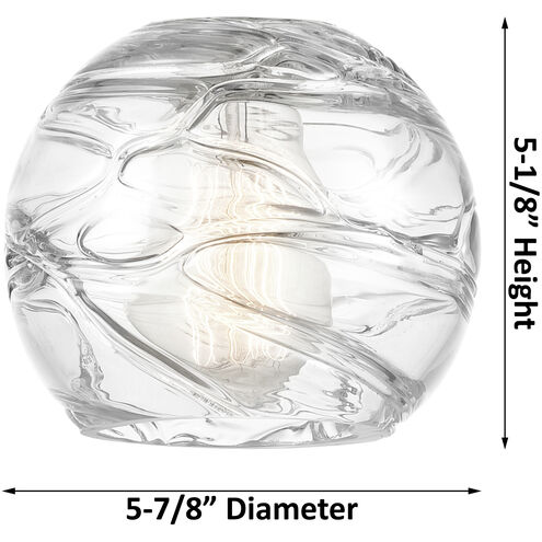 Athens Deco Swirl Sconce Wall Light in Satin Gold, Clear Deco Swirl