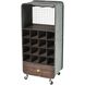 Brookedale Galvanized with Natural Wine Cart