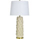 Cameron 33.5 inch 100 watt Cirri Cream and White Table Lamp Portable Light