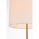 Ines 59.5 inch 40 watt Brass Floor Lamp Portable Light