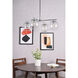 Opus 4 Light 31 inch Chrome Pendant Ceiling Light