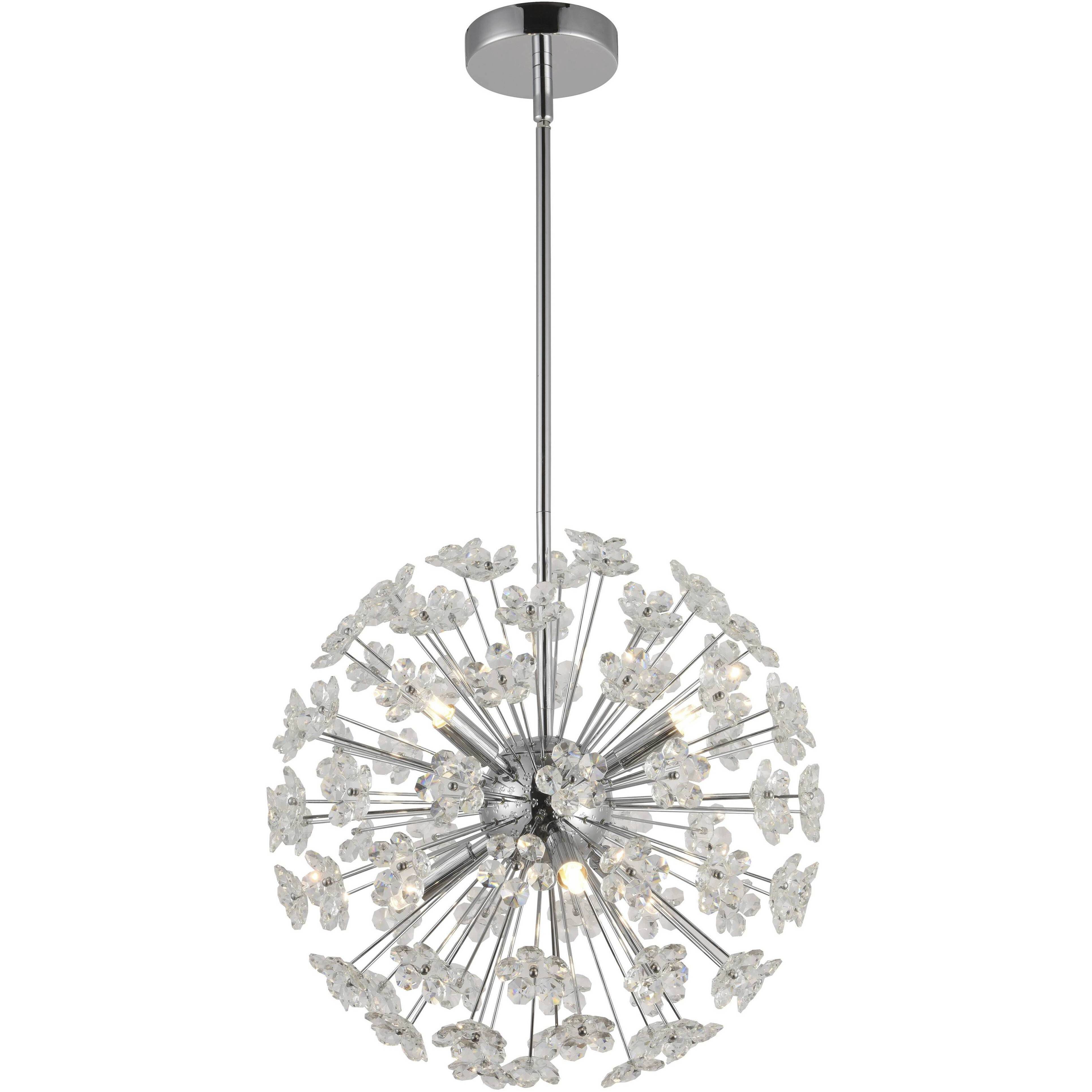 Canada 6 Light 15.75 inch Chrome Chandelier Ceiling Light