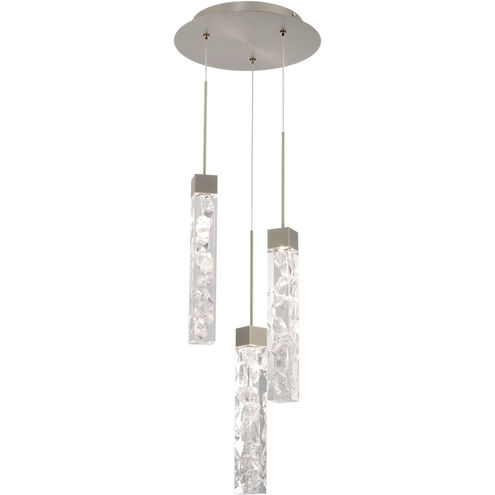 Minx 3 Light 12 inch Antique Nickel Multi-Light Pendant Ceiling Light