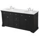 Clarence 72 X 22 X 35 inch Black Vanity Sink Set