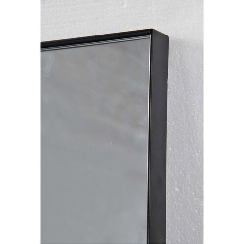 Greer 36 X 36 inch Black Wall Mirror, Medium Square