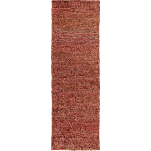 Galloway 96 X 30 inch Rust, Khaki, Dark Brown Rug