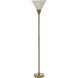 Verity 71 inch 100 watt Polished Brass Floor Lamp Portable Light