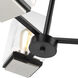 Crossroads 3 Light 21.13 inch Matte Black Chandelier Ceiling Light