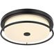 Kolson 16 inch Black Flush Mount Ceiling Light
