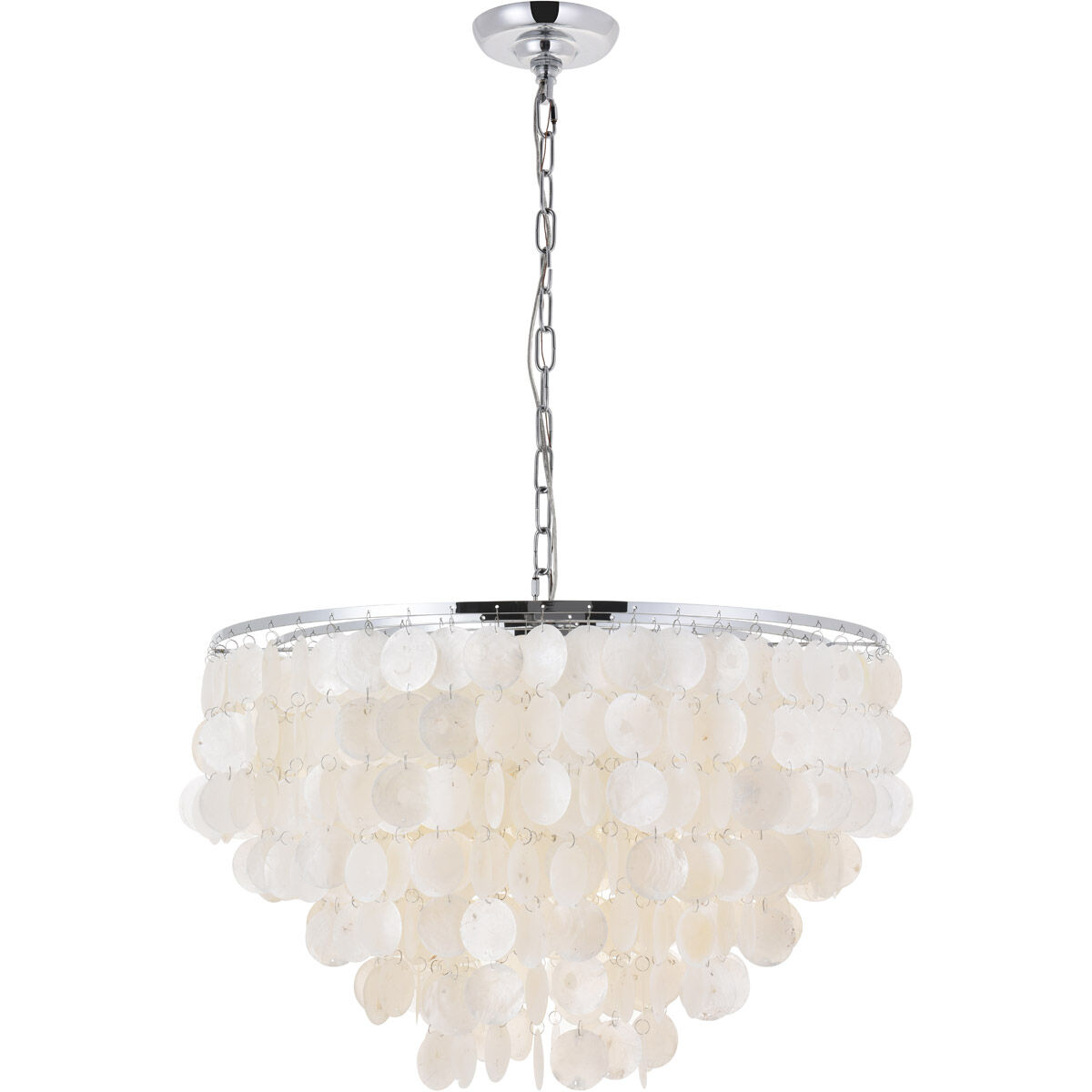 Selene 6 Light 26 inch Chrome Pendant Ceiling Light 