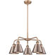 Ballston 5 Light 24.5 inch Antique Copper Chandelier Ceiling Light
