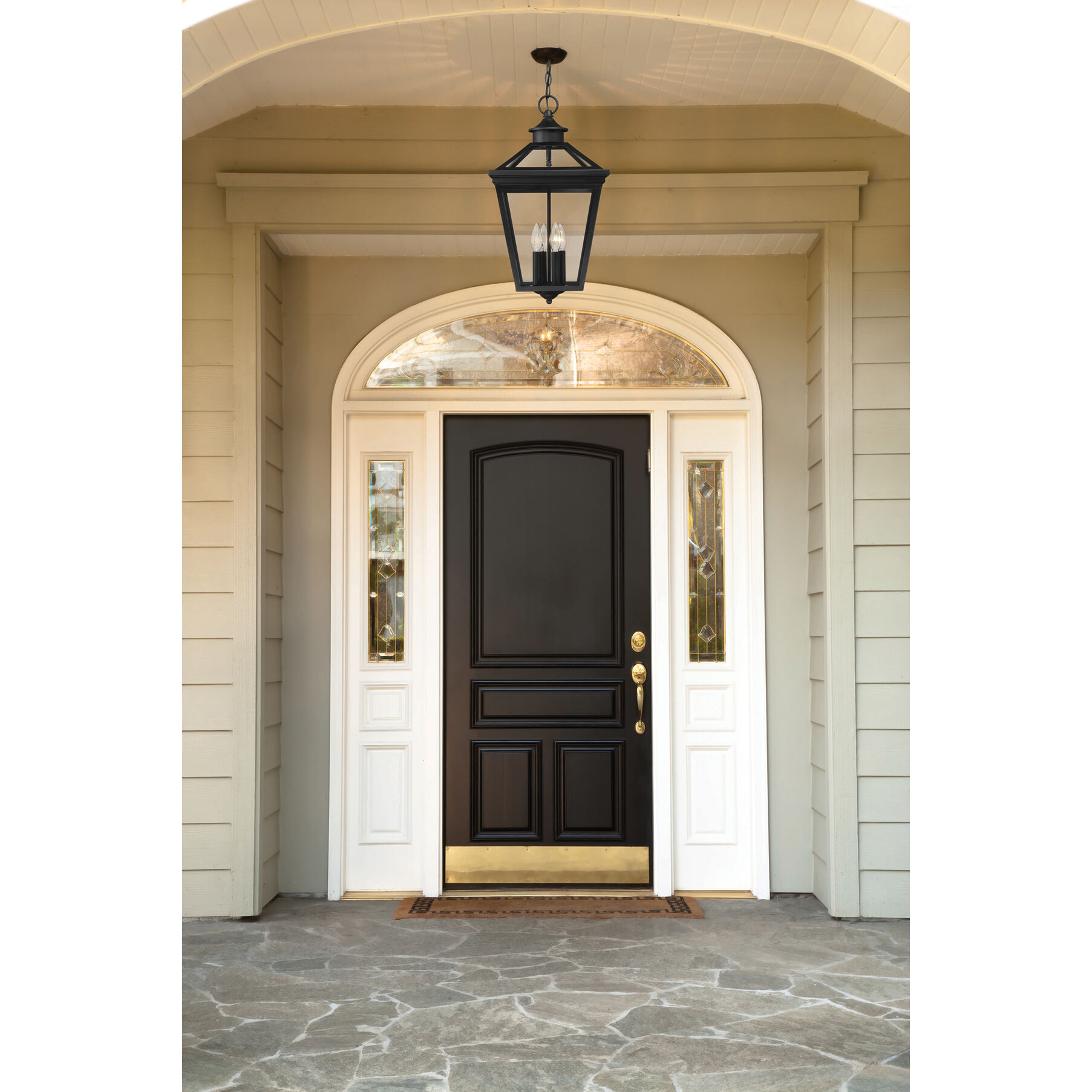 Ellijay 4 Light 12 inch Black Outdoor Hanging Lantern