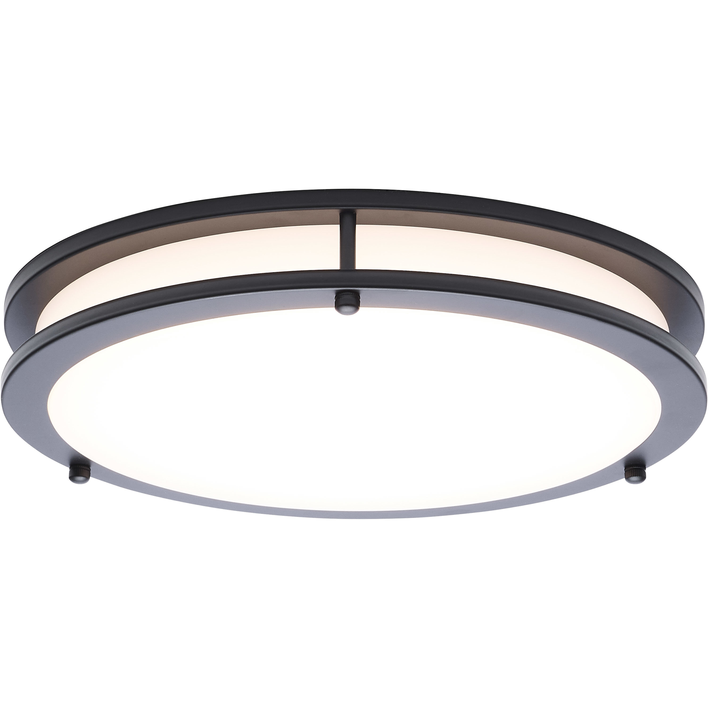 Glamour LED 12.99 inch Black Flush Mount Ceiling Light