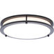 Glamour LED 12.99 inch Black Flush Mount Ceiling Light