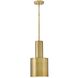 Casey 1 Light 9 inch Lacquered Brass Pendant Ceiling Light