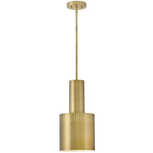 Casey 1 Light 9 inch Lacquered Brass Pendant Ceiling Light
