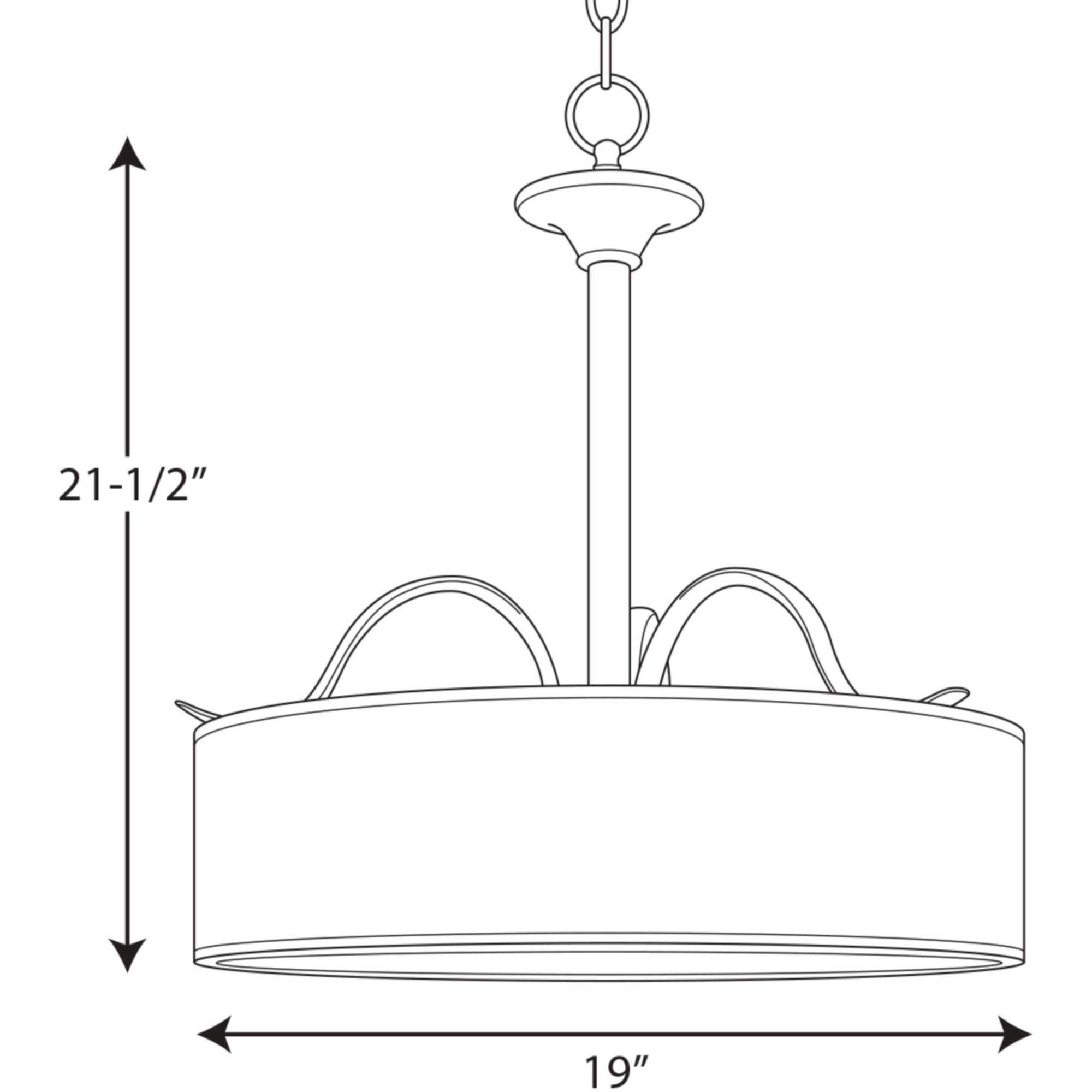 Inspire 3 Light Antique Bronze Pendant Ceiling Light