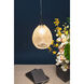 Vibe 1 Light 5.5 inch Matte Chrome Pendant Ceiling Light in Glacier Glass