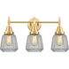 Caden LED 24 inch Satin Gold Bath Vanity Light Wall Light