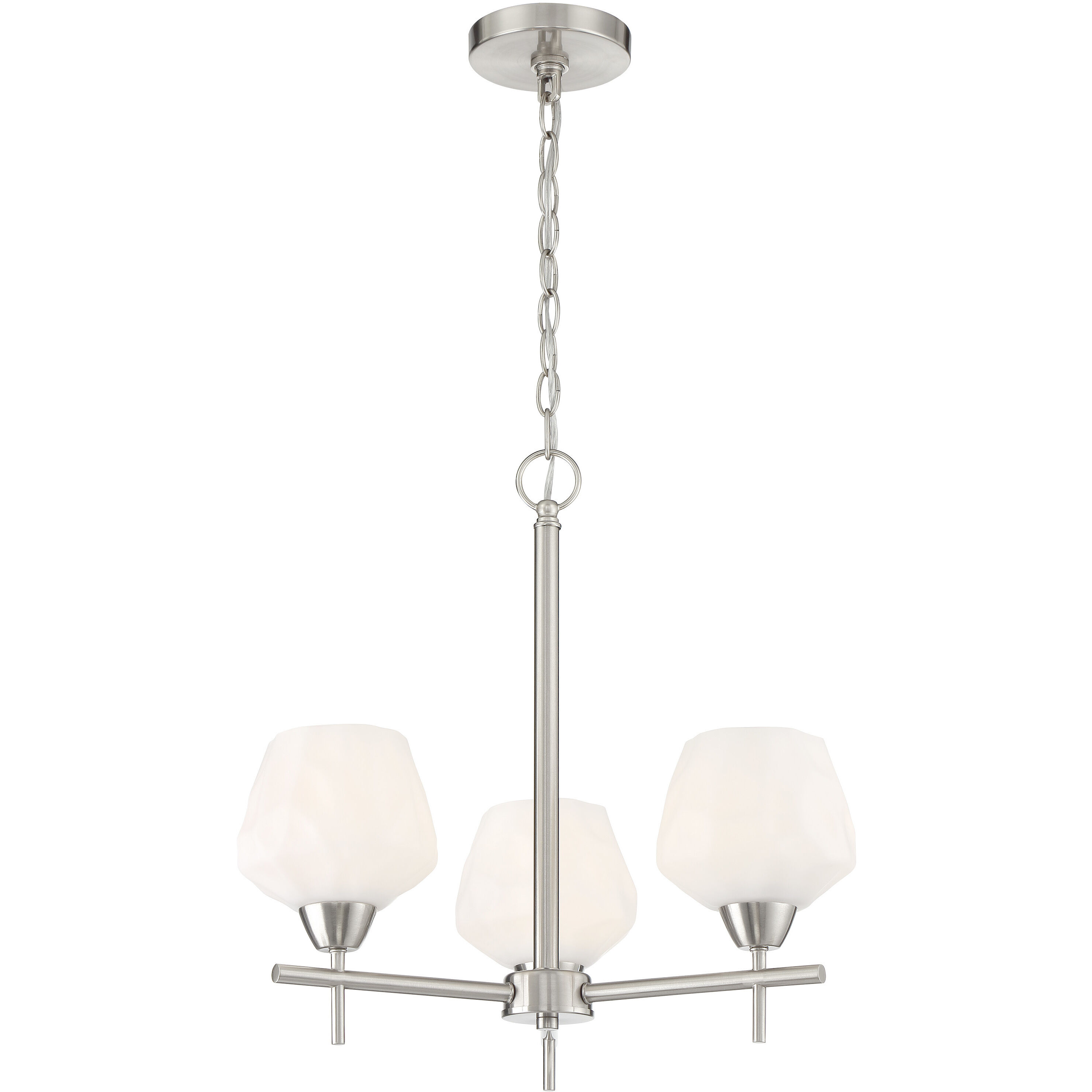 Camrin 3 Light 19 inch Brushed Nickel Chandelier Ceiling Light