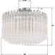 Lofton 5 Light 18 inch Polished Nickel Semi Flush Ceiling Light