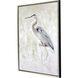 Great Blue Heron White Canvas