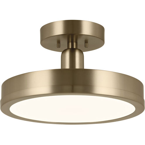 Riu LED 14.25 inch Champange Bronze Semi Flush Mount Ceiling Light
