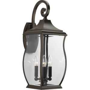 Rodney 3 Light 22 inch Oil Rubbed Bronze Outdoor Wall Lantern, Large