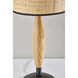Cayman 22.5 inch 100.00 watt Black / Natural Wood Table Lamp Portable Light