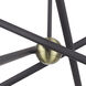 Soho 8 Light 24 inch Bronze with Antique Brass Accents Chandelier Ceiling Light