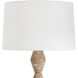 Crew 30 inch 150.00 watt Natural Stone Buffet Lamp Portable Light