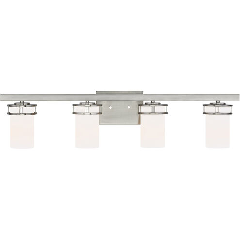 Robie 4 Light 34 inch Brushed Nickel Wall Bath Fixture Wall Light