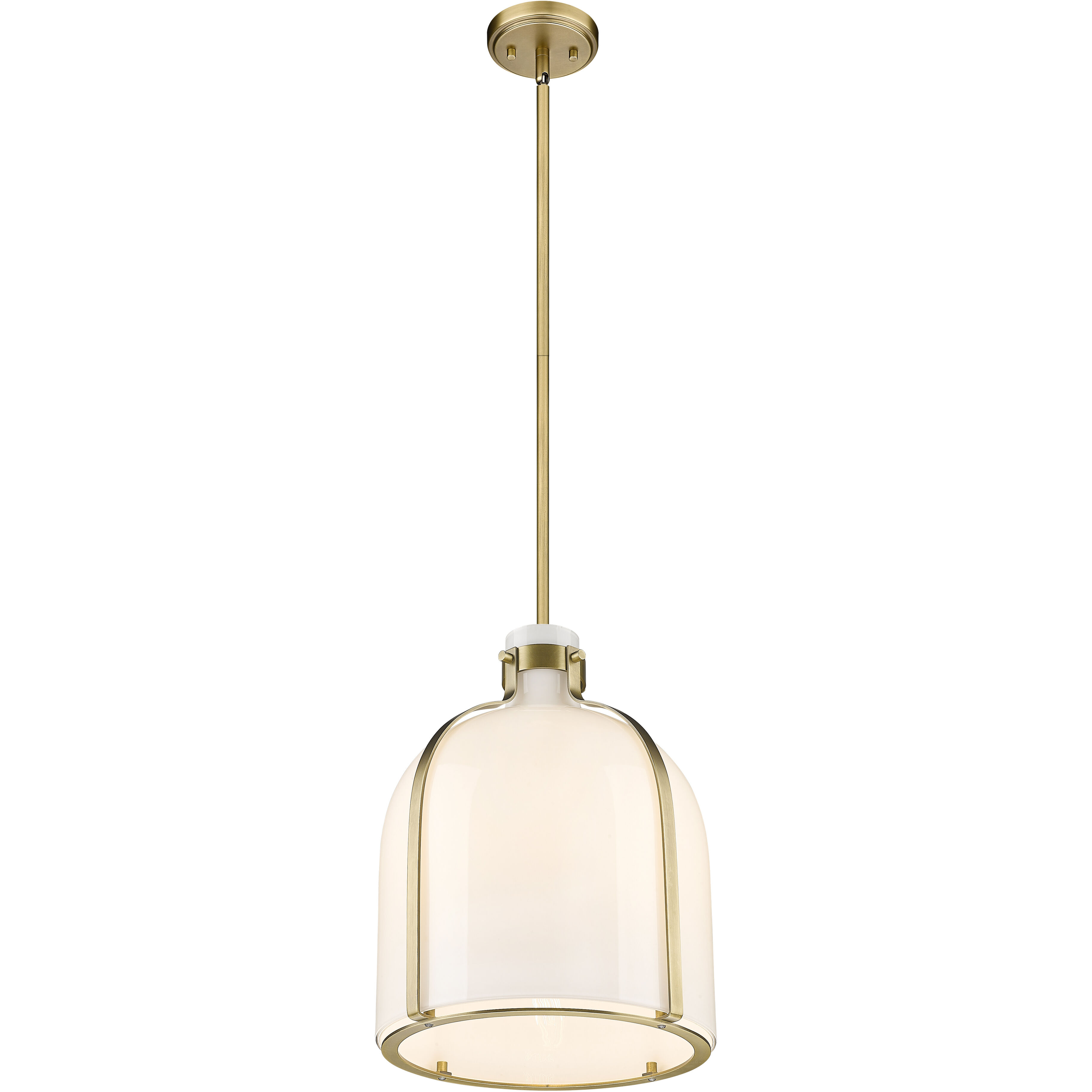 Pearson 1 Light 12.25 inch Rubbed Brass Pendant Ceiling Light in Rubbed Bronze
