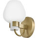 Sylvie 1 Light 7 inch Heritage Brass Bath Light Wall Light