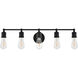 Serif 5 Light 29 inch Black Wall Sconce Wall Light