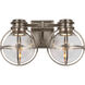 Chapman & Myers Gracie LED 14.25 inch Antique Nickel Double Bath Sconce Wall Light