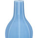 Sky Blue 18 inch Octagonal Double Gourd Vase