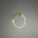 Ringlet 1 Light 8 inch Aged Brass Pendant Ceiling Light