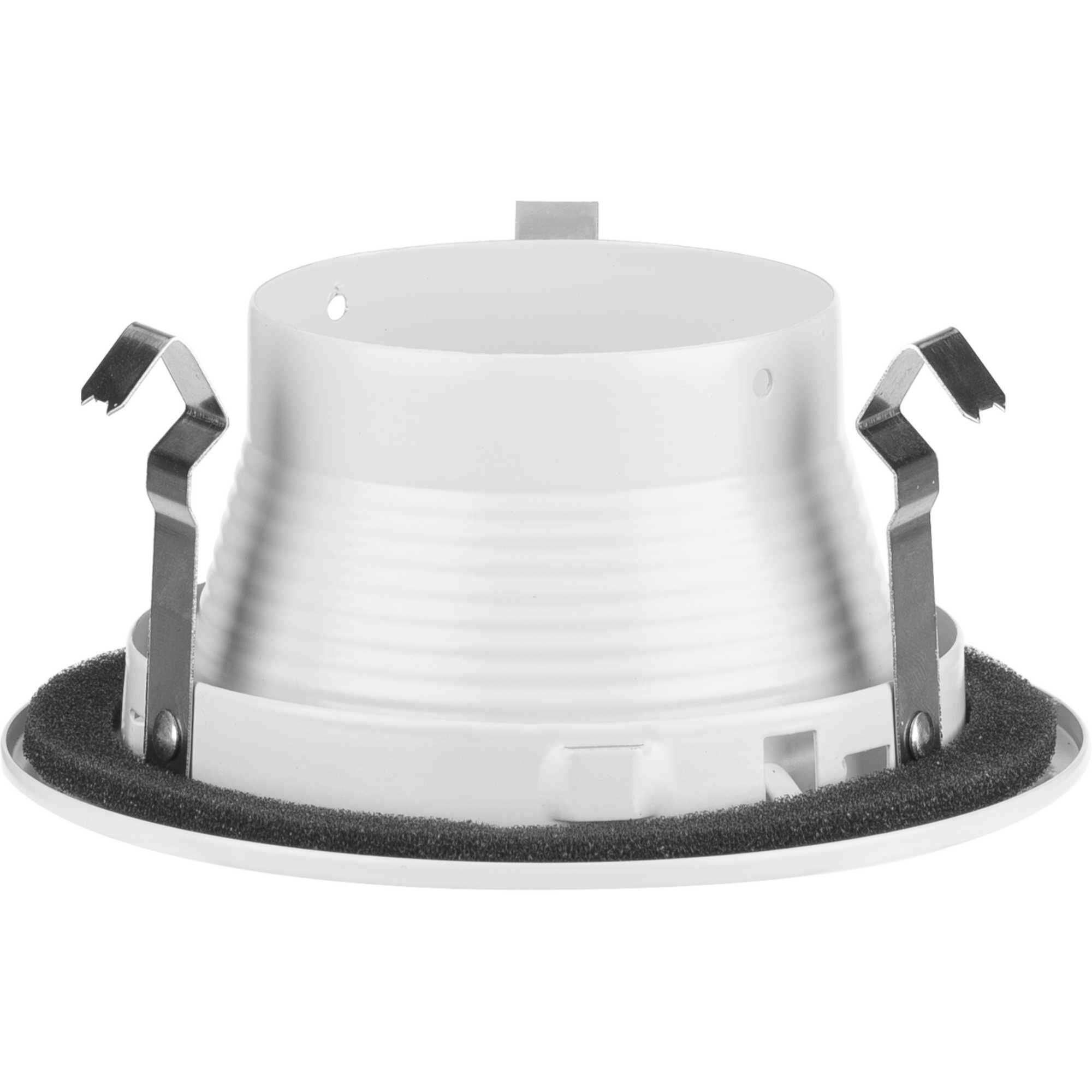 4in Recessed Trim PAR20 Satin White Step Baffle Trim