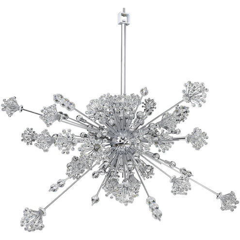 Constellation 30 Light 47 inch Chrome Pendant Ceiling Light in Firenze Clear