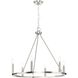 Gilliam 6 Light 27.62 inch Brushed Nickel Chandelier Ceiling Light