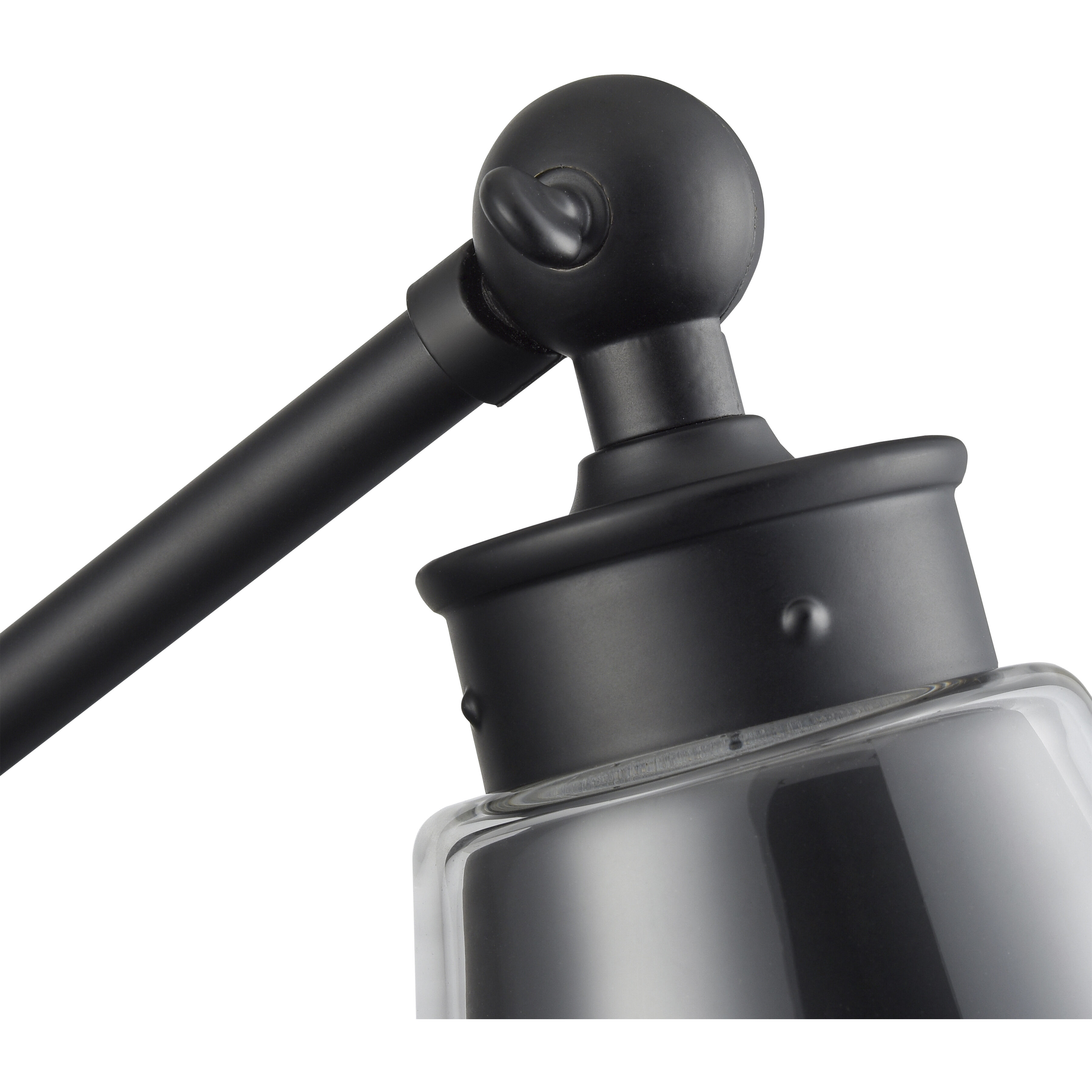 Albany 17.5 inch 60 watt Matte Black Swingarm Sconce Wall Light