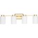 Estrada 4 Light 31.25 inch Brushed Gold Bathroom Vanity Light Wall Light