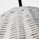 Sean Lavin Norman 1 Light 13.38 inch Satin Brass with Chalk Wicker Pendant Ceiling Light